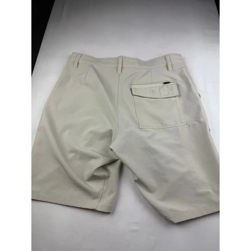 BYLT Kinetic Shorts Size M Stone Tan Performance Active Casual Stretch